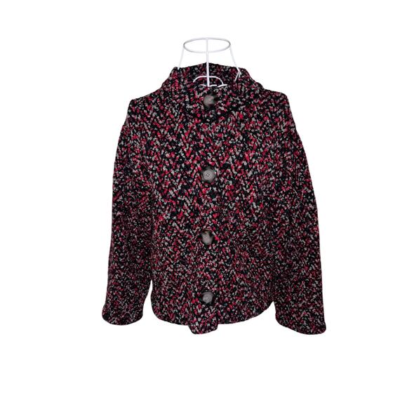 Vintage 90s Jones New York Knit Sweater Jacket - Size: Small - Picture 1 of 6